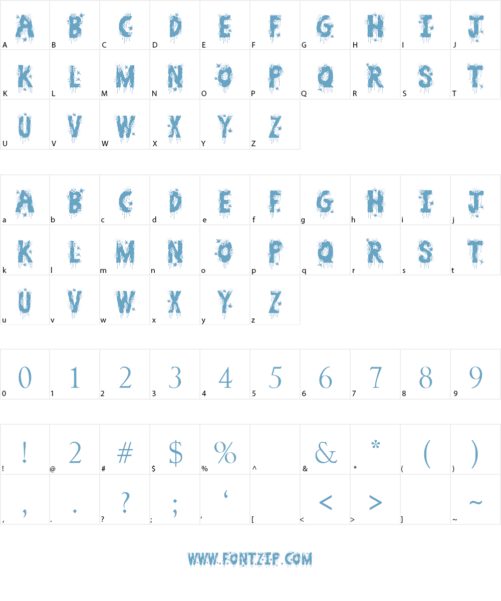 Zombie Slayer Font Character